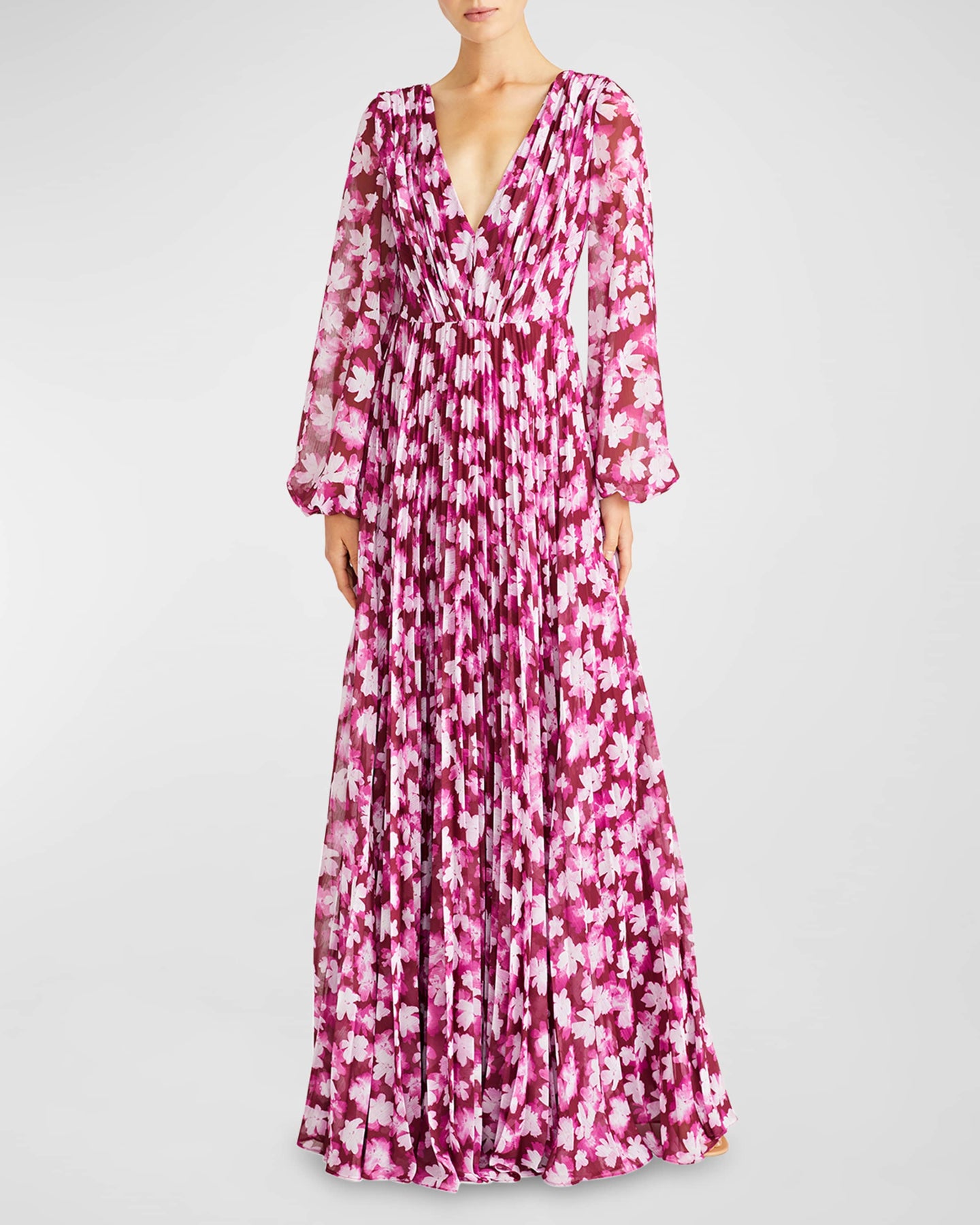 monique lhuillier Melanie Chiffon Long Dress – Shop at the Mix