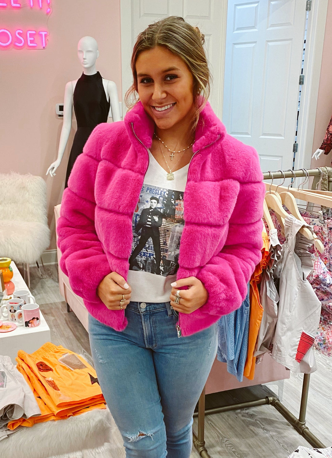 Generation love faux fur jacket best sale