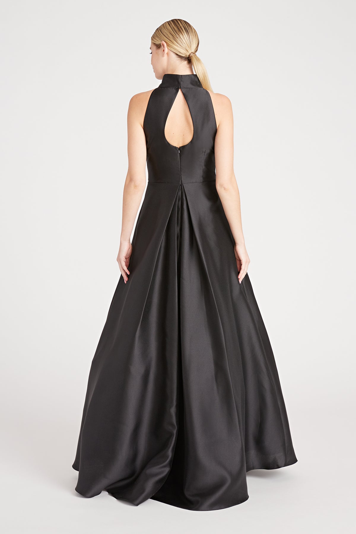 Monique Lhullier Halter Satin Ball Gown – Shop at the Mix